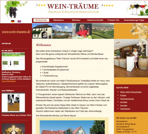 Pension Wein-Träume - Ferienwohnung in Thüngersheim in Thüngersheim