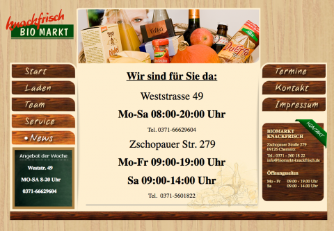 BIOMARKT KNACKFRISCH -  in Chemnitz in Chemnitz