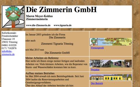 Die Zimmerin GmbH - Zimmerei in Tönning in Tönning