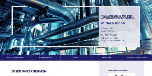 Firmenprofil von: Pumpentechnik für viele Anwendungsbereiche von W. Bach GmbH in Koblenz