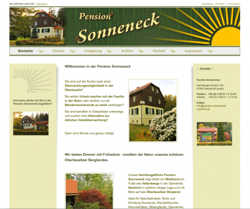 Firmenprofil von: Pension Sonneneck in Neukirch