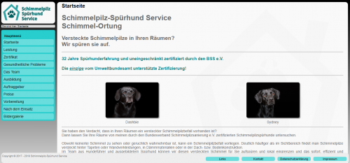 Firmenprofil von: Schimmelpilz-Spürhund Service aus Dortmund